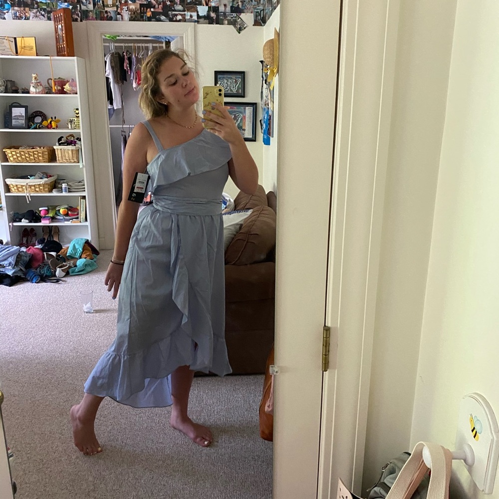 Sangria ruffle summer dress